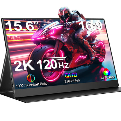 2K 120Hz Portable Gaming Monitor, 15.6''